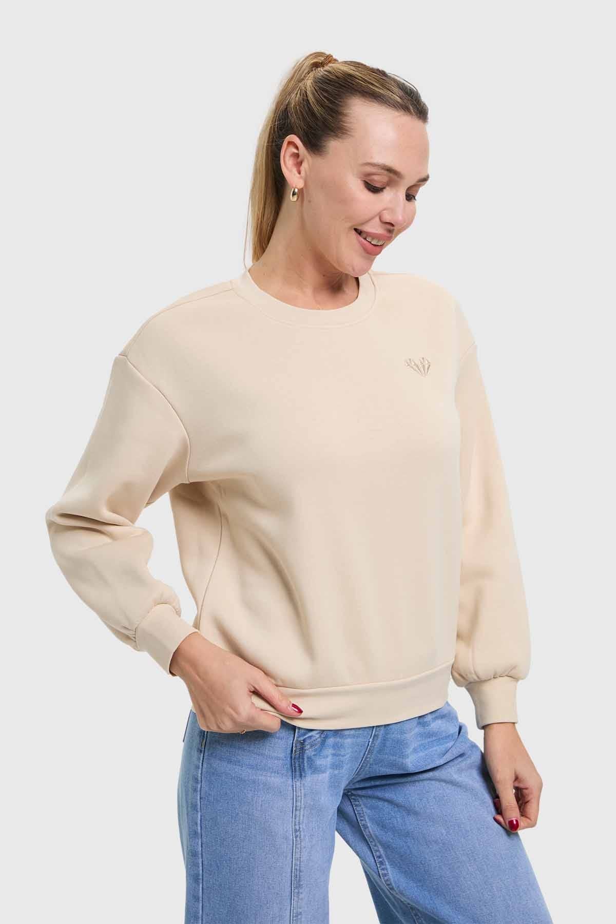 Polerón Mujer Beige