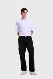 Jeans Hombre Cargo Oxidado Negro