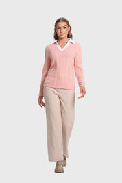 Polera Mujer Camman Rib Rosado
