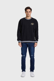 POLERÓN HOMBRE PRINT COLLEGE NEGRO