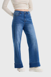 Jeans Mujer Wide Leg Basta Azul