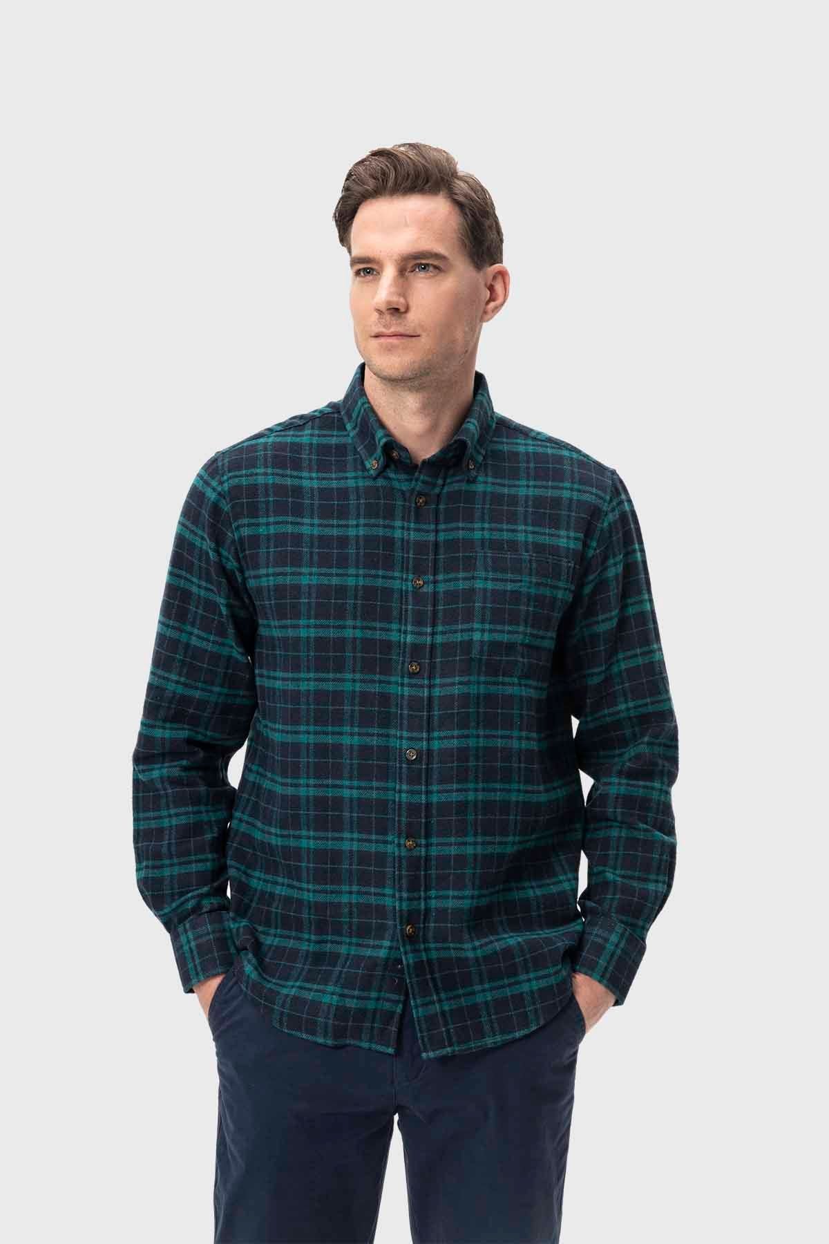Camisa Hombre Básica Turquesa