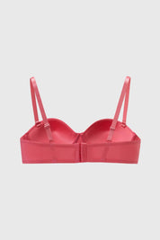 Sostén Mujer Strapless Encaje Rosa