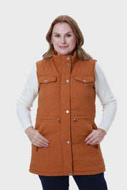 Parka Mujer Larga Camel