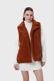 Polar Mujer Corderito Hebilla Camel