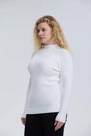 Sweater Mujer Chenille Crudo