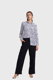 Pantalón Mujer Semi Recto Negro