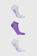 Calceta Deportiva Mujer Tripack Violeta Ii