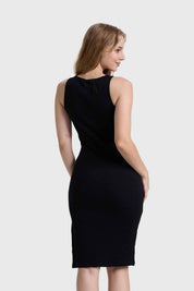 Vestido Mujer Halter Midi Negro