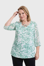 Blusa Mujer Cuello V Verde