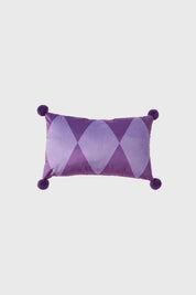 Cojín Pompón Morado