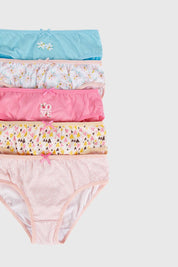 Calzón Pack 5 Niña Palo Rosa