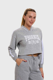 Polerón Mujer Preppy Gris