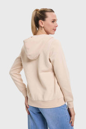 Polerón Mujer Hoodie Beige