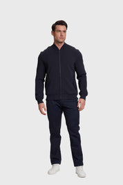 Polerón Hombre Bomber Azul