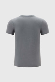 Polera Niño Acid Wash Print Gris
