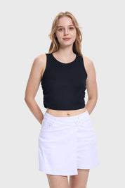 Polera Mujer Recogido Costado Negro