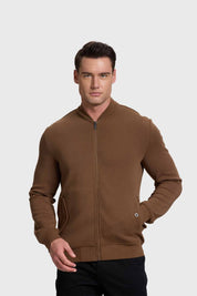 Polerón Hombre Bomber Café