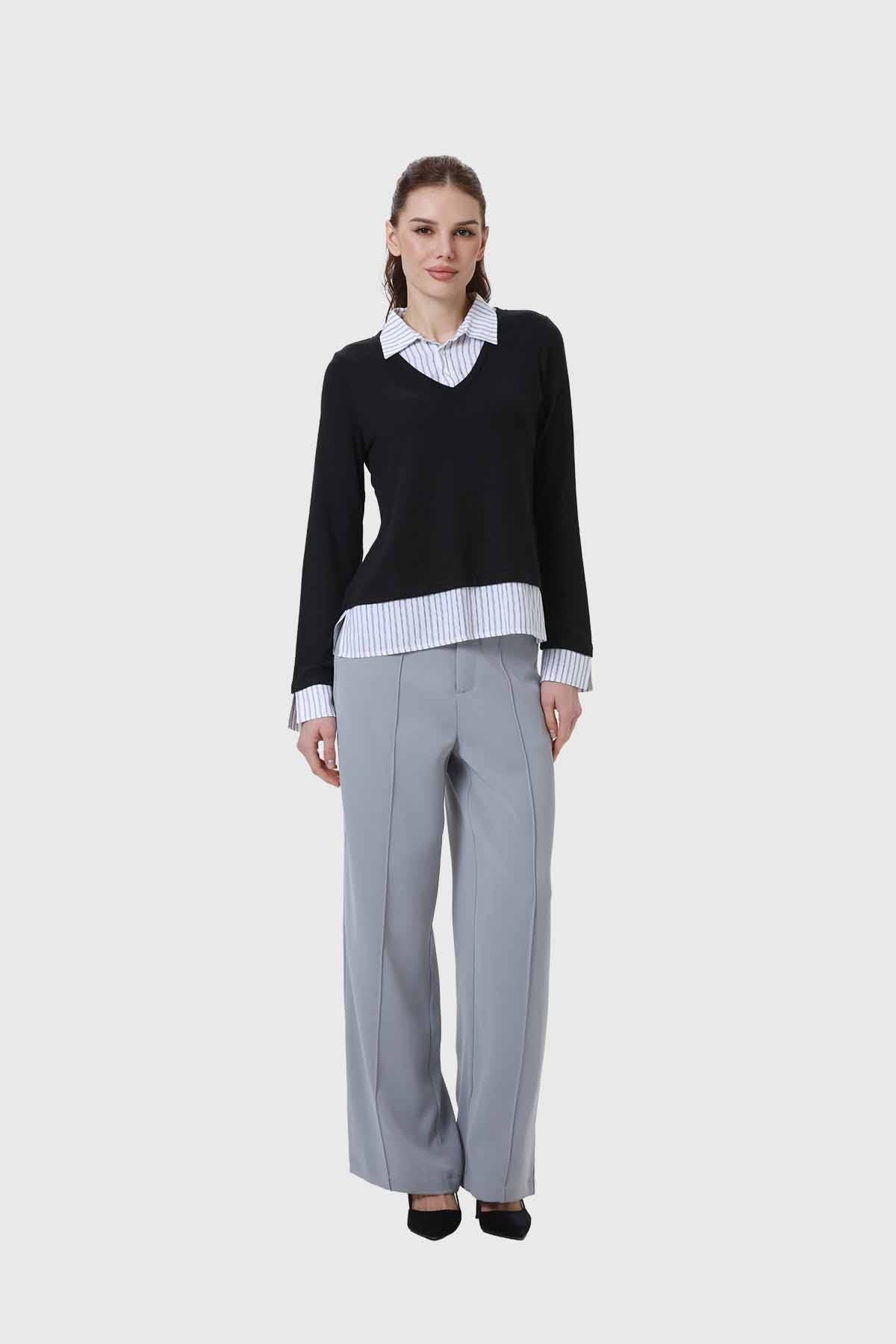 Sweater Mujer Blusa Negro