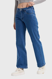 Jeans Mujer Wide Leg Sofía Azul