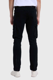 Jeans Hombre Cargo Negro