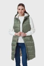 Parka Mujer Con Corte Horizontal Verde