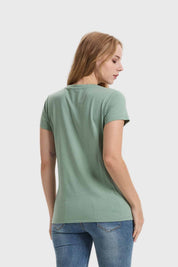 Polera Mujer Básica Print Verde