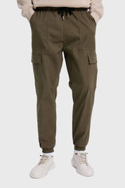 JEANS HOMBRE JOGGER CARPINTERO VERDE MILITAR