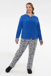 Pijama Mujer Polar Azul