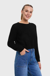Sweater Mujer Chenille Negro