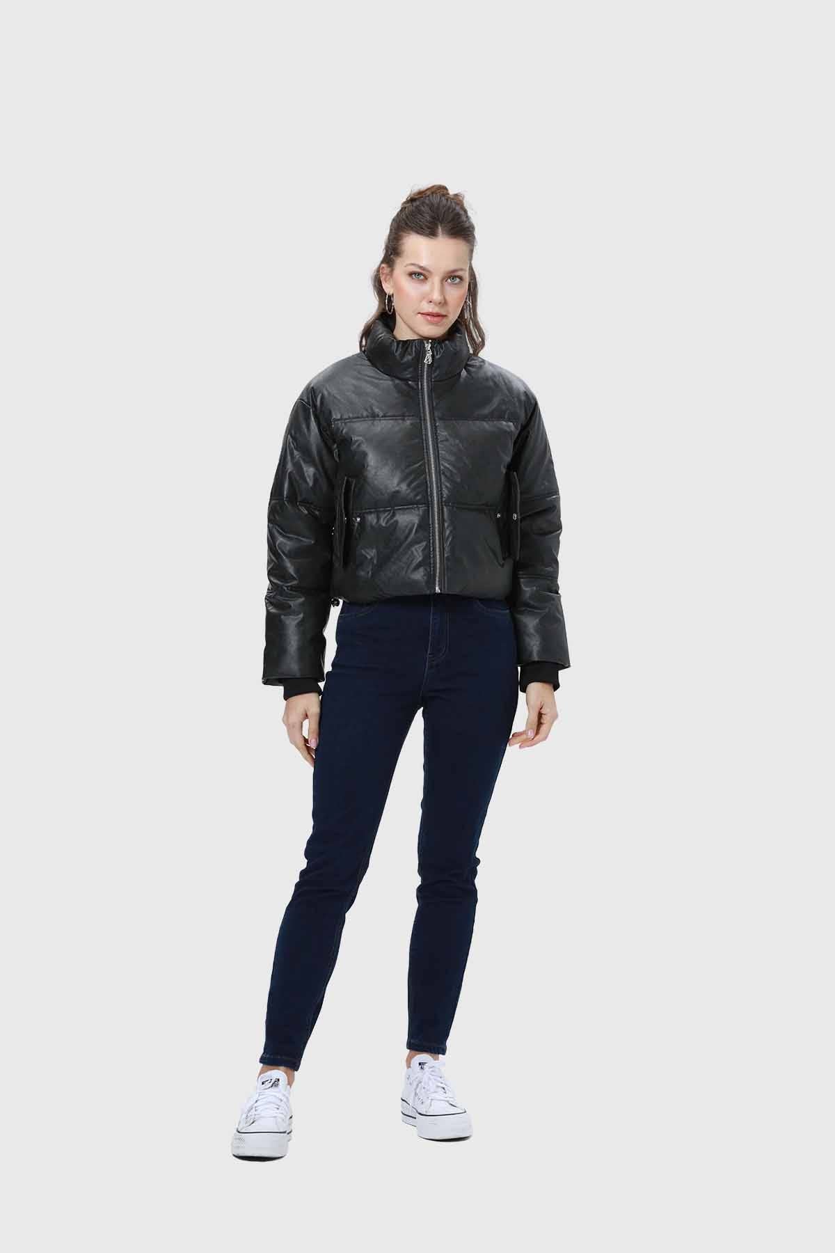 Chaqueta Mujer Puffa E Negro