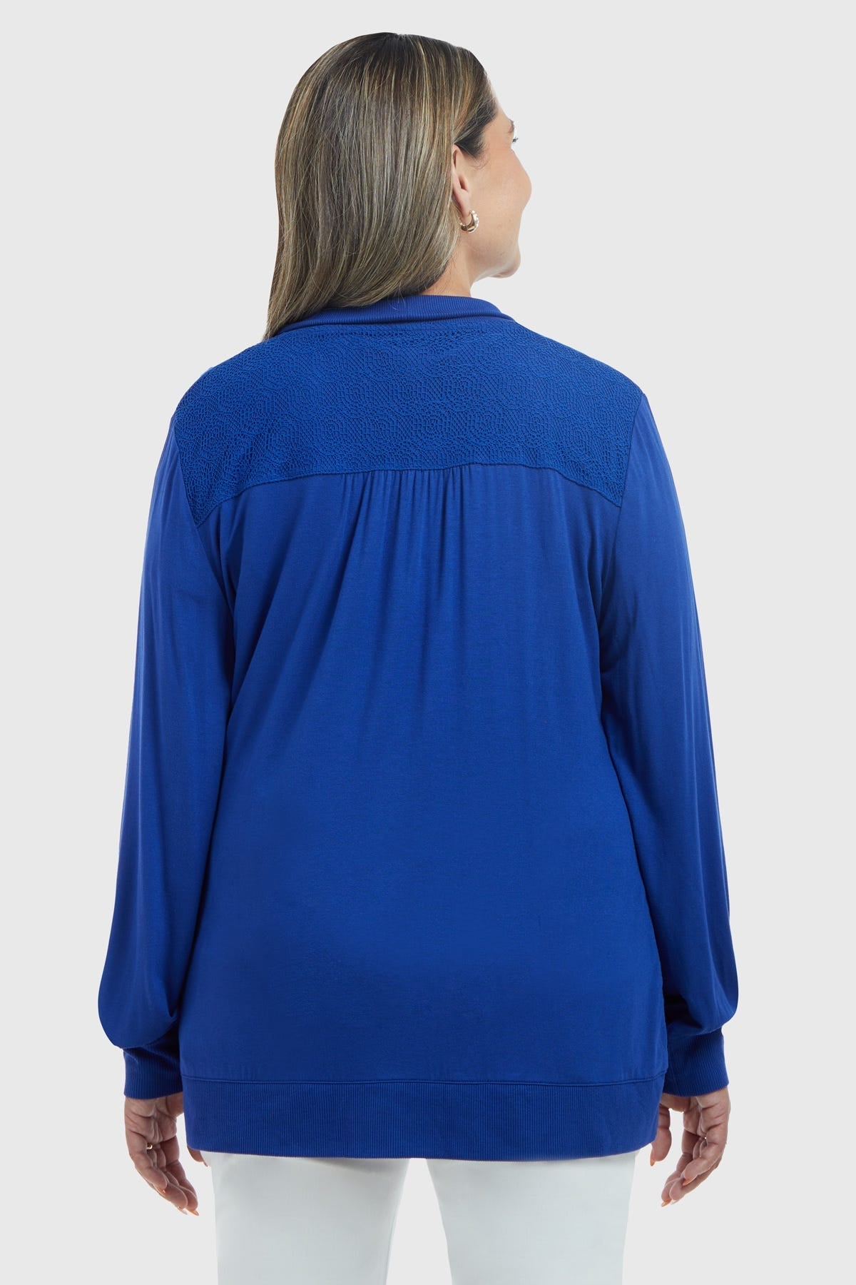 Polera Mujer Tapado Canesú Azul
