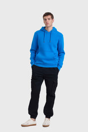 Polerón Hombre Hoodie Básico Azul