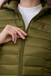 Parka Mujer Corta Verde