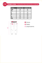 Pantalón Hombre Cargo Recto Negro