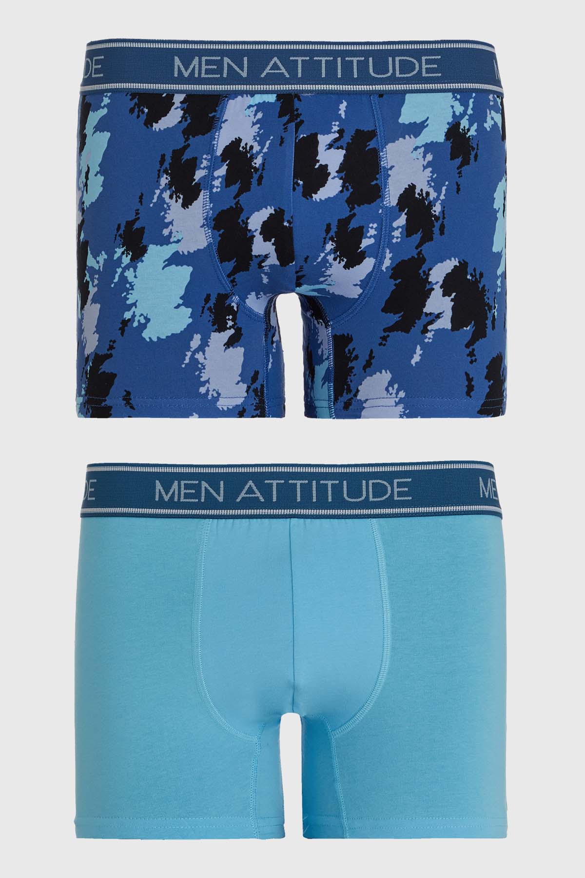 Boxer Hombre Bipack Celeste