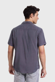Camisa Hombre Con Bolsillo Gris