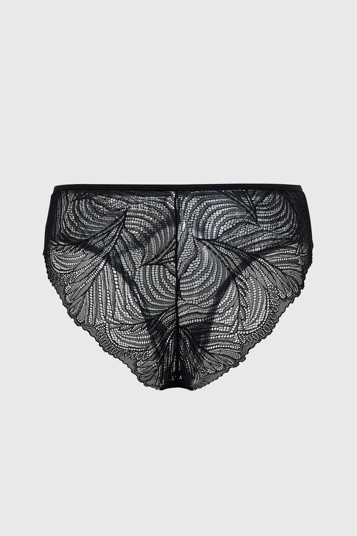 Calzón Mujer Con Detalle Encaje Negro