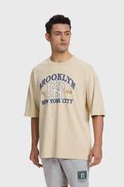 Polera Hombre College Beige