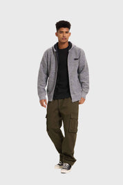 Sweater Hombre Hoodie Gris