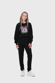 Pantalón Buzo Niña Jogger Negro