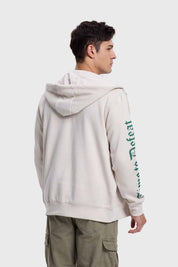 Polerón Hombre Hoodie College Beige