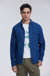 Camisa Hombre Clásica Dallas Azul