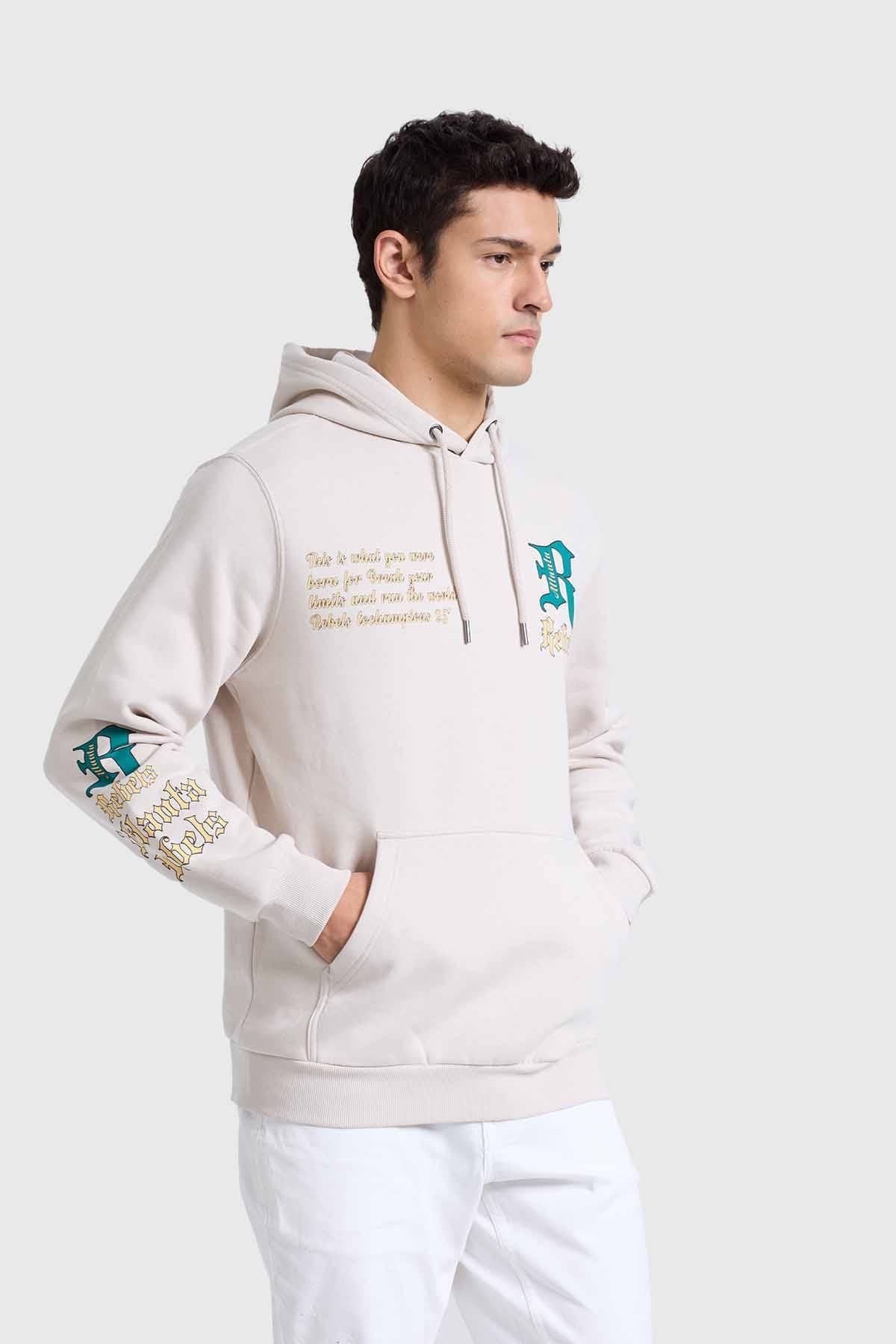 Polerón Hombre Print Beige