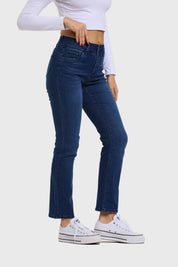 Jeans Mujer Flo Recto Azul