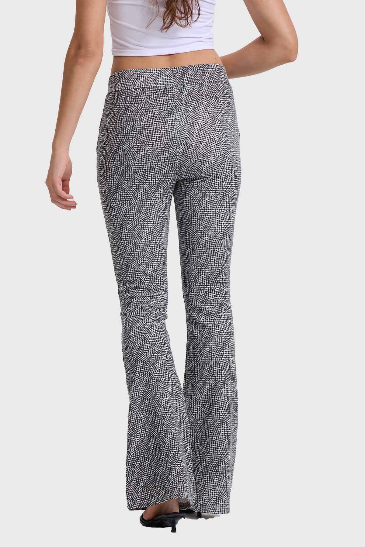Calza Mujer Pretina Elástica Crudo