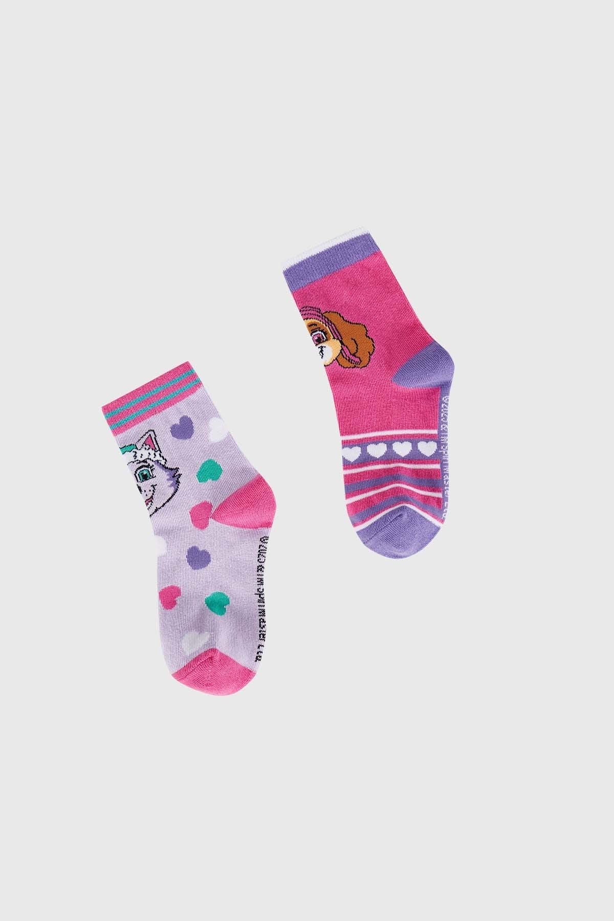 CALCETÍN DE VESTIR NIÑA PAW PATROL LILA