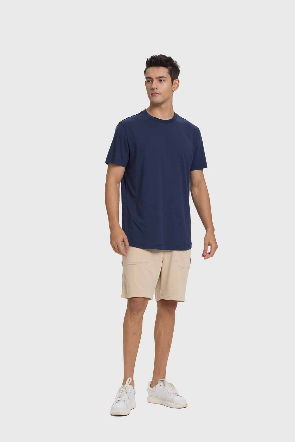 Polera Hombre Loose Fit Azul Índigo