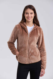 Polar Mujer Peludo Y Bolsillo Arena