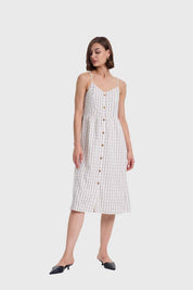 Vestido Mujer Pabilo Lino Crudo